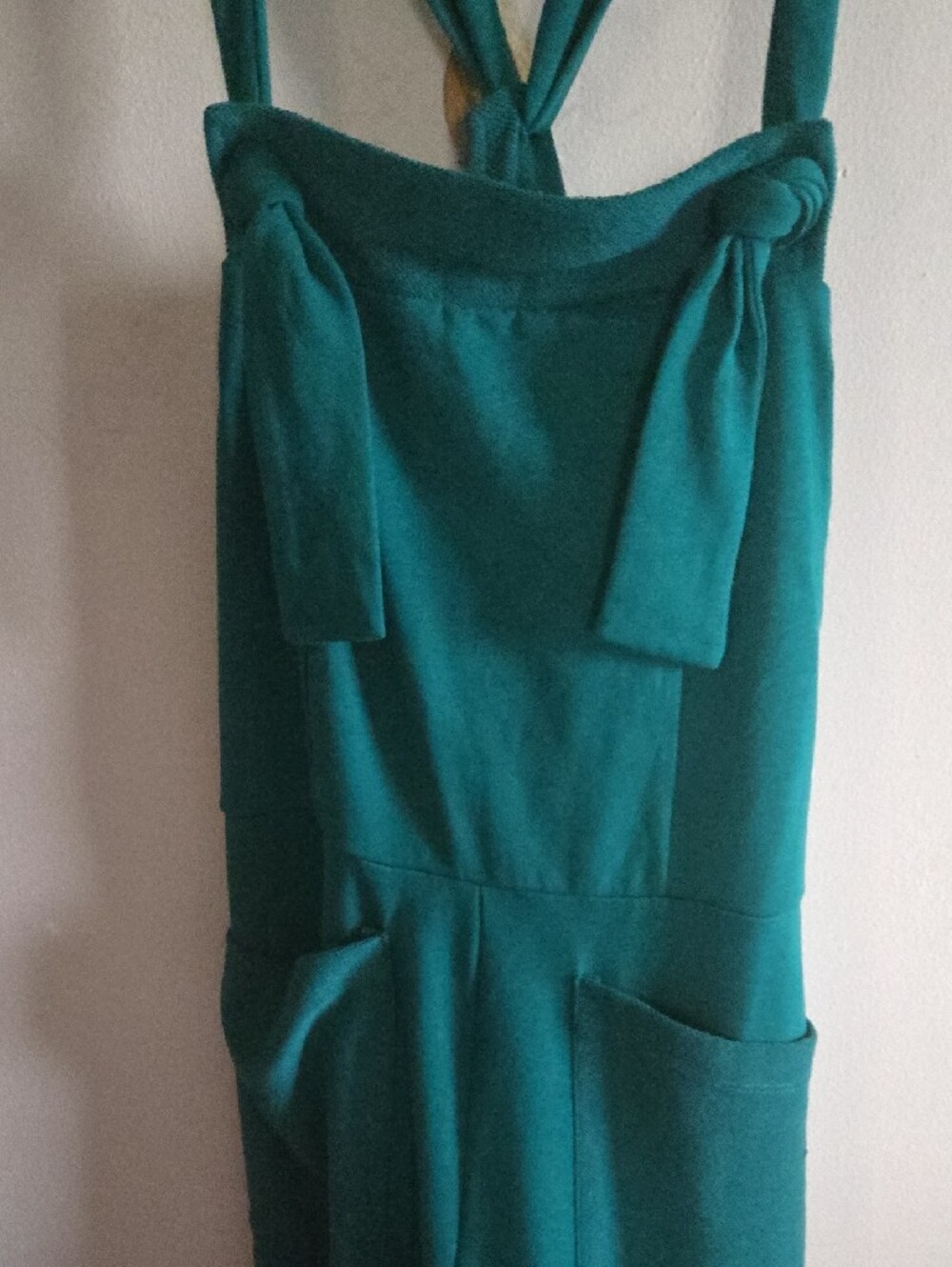 JS14 NWT Noflik Adjustable Knot Strap Overall Wide Leg Relaxed Fit Flowy Pockets - Picture 5 of 12